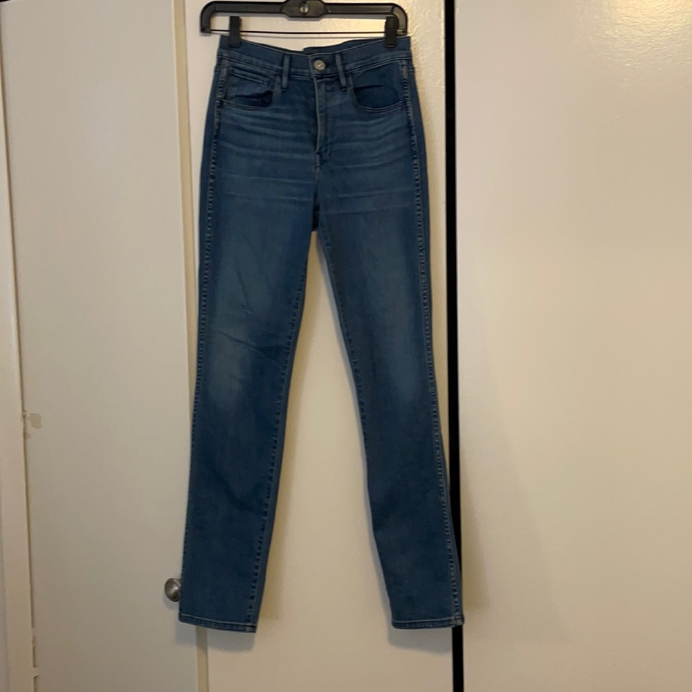 3x1 straight leg blue jeans